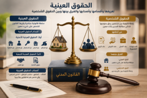 الحقوق العينية: تعريفها وأقسامها وأصحابها والفرق بينها وبين الحقوق الشخصية